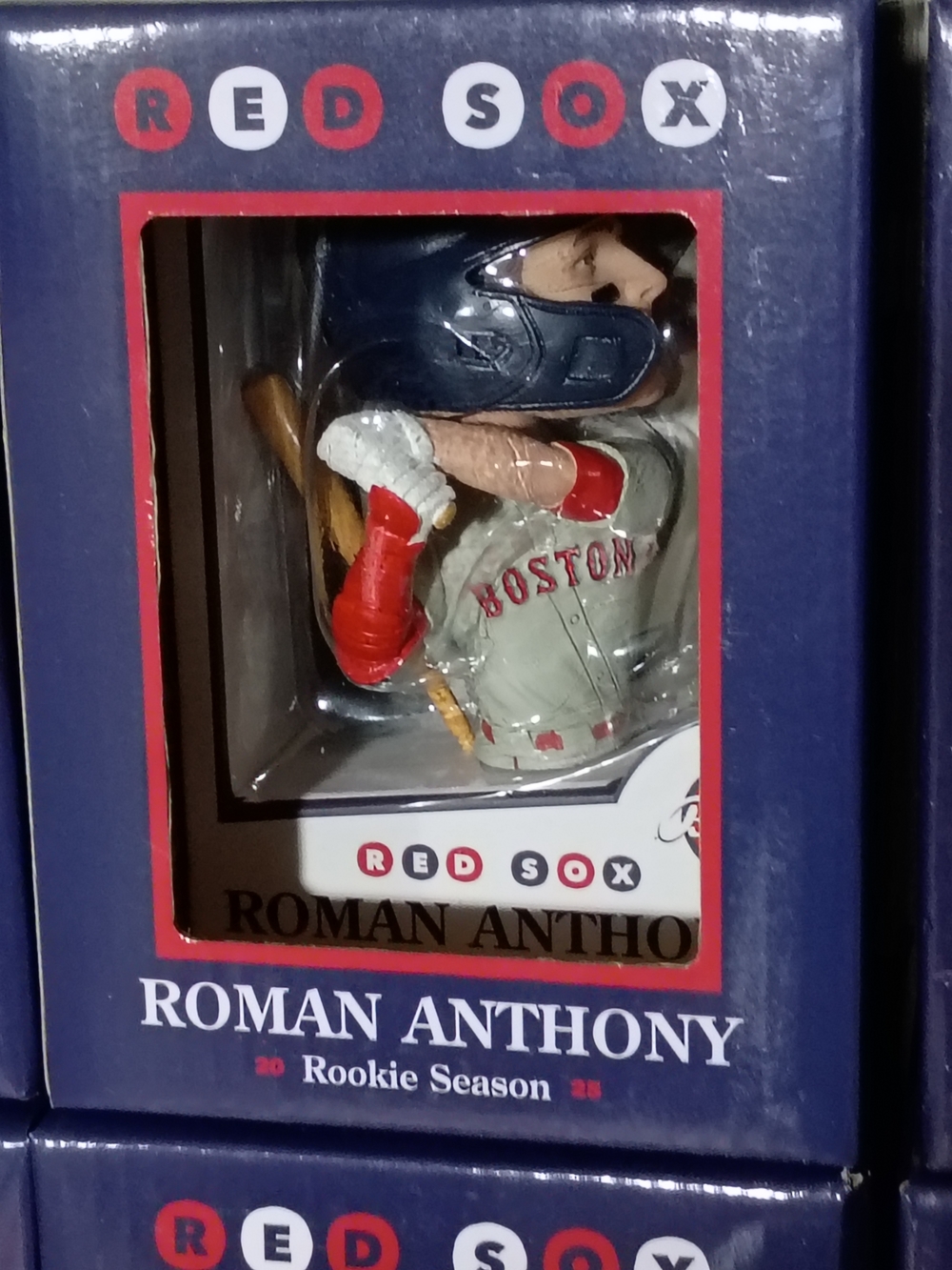 Roman Anthony Boston Collectible Bobblehead - Navy, Red, White